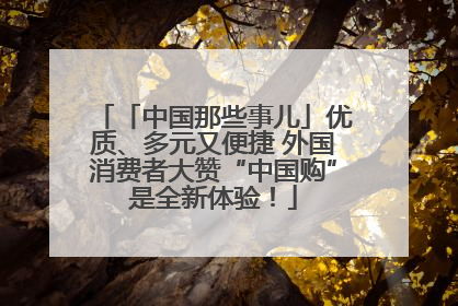 「中国那些事儿」优质、多元又便捷 外国消费者大赞“中国购”是全新体验！