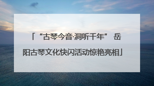 “古琴今音·洞听千年” 岳阳古琴文化快闪活动惊艳亮相