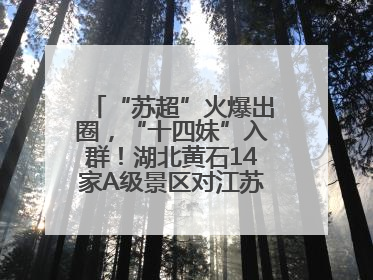 “苏超”火爆出圈，“十四妹”入群！湖北黄石14家A级景区对江苏游客免票