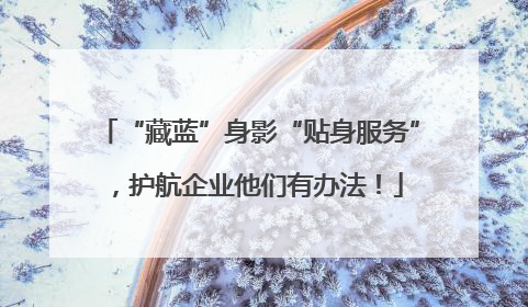 “藏蓝”身影“贴身服务”，护航企业他们有办法！