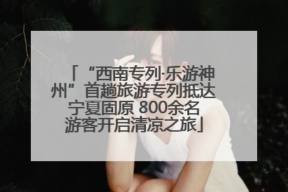 “西南专列·乐游神州”首趟旅游专列抵达宁夏固原 800余名游客开启清凉之旅