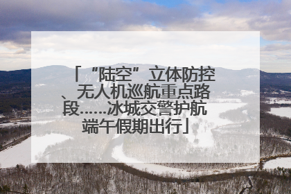 “陆空”立体防控、无人机巡航重点路段……冰城交警护航端午假期出行