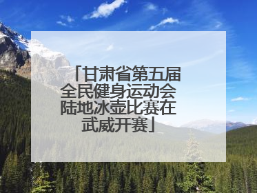 甘肃省第五届全民健身运动会陆地冰壶比赛在武威开赛