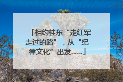 相约桂东“走红军走过的路”，从“纪律文化”出发……