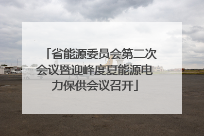 省能源委员会第二次会议暨迎峰度夏能源电力保供会议召开