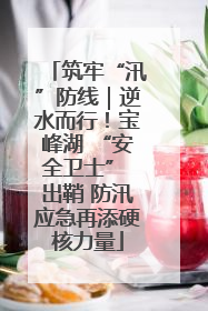 筑牢“汛”防线｜逆水而行！宝峰湖 “安全卫士” 出鞘 防汛应急再添硬核力量