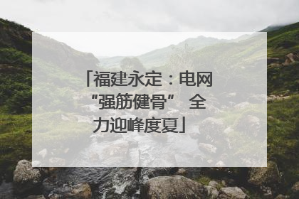 福建永定：电网“强筋健骨” 全力迎峰度夏