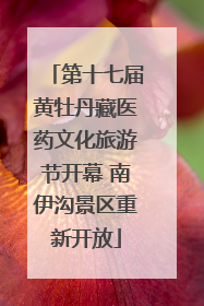 第十七届黄牡丹藏医药文化旅游节开幕 南伊沟景区重新开放