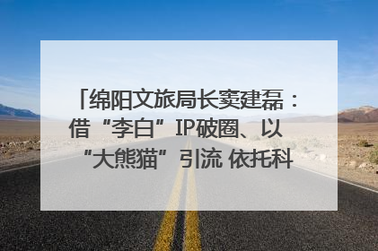 绵阳文旅局长窦建磊：借“李白”IP破圈、以“大熊猫”引流 依托科技优势绽放城市文旅魅力｜文旅局长说