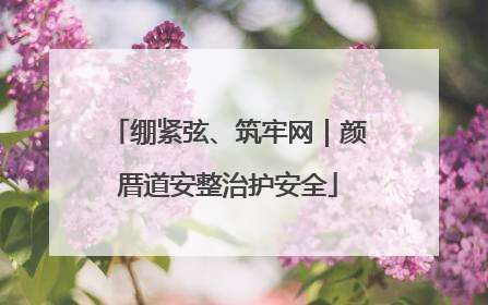 绷紧弦、筑牢网｜颜厝道安整治护安全
