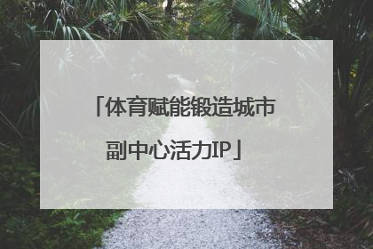体育赋能锻造城市副中心活力IP