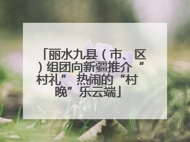 丽水九县（市、区）组团向新疆推介“村礼” 热闹的“村晚”乐云端