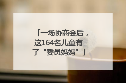 一场协商会后，这164名儿童有了“委员妈妈”