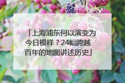 上海浦东何以演变为今日模样？24幅跨越百年的地图讲述历史
