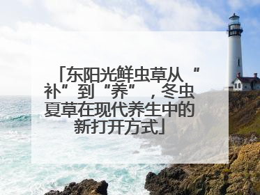 东阳光鲜虫草从“补”到“养”，冬虫夏草在现代养生中的新打开方式