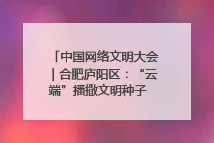 中国网络文明大会｜合肥庐阳区：“云端”播撒文明种子 共建清朗网络空间