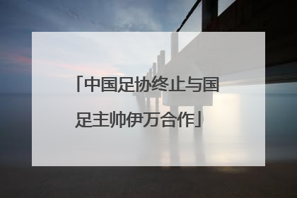 中国足协终止与国足主帅伊万合作