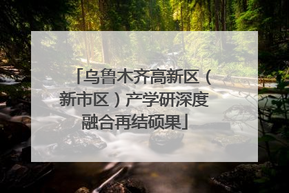 乌鲁木齐高新区（新市区）产学研深度融合再结硕果