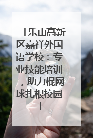 乐山高新区嘉祥外国语学校：专业技能培训，助力棍网球扎根校园
