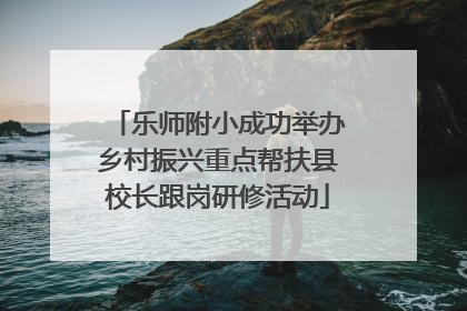 乐师附小成功举办乡村振兴重点帮扶县校长跟岗研修活动