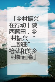 乡村振兴在行动丨陕西蓝田：乡村振兴 “三部曲” 绘就和美乡村新画卷