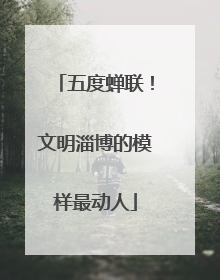 五度蝉联！文明淄博的模样最动人
