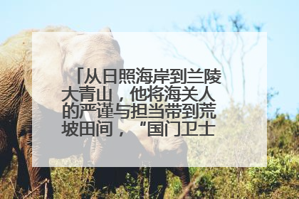 从日照海岸到兰陵大青山，他将海关人的严谨与担当带到荒坡田间，“国门卫士”刘磊——让艾草长成“生钱草”
