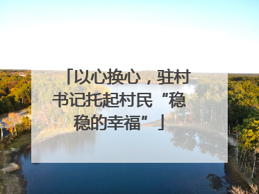 以心换心，驻村书记托起村民“稳稳的幸福”