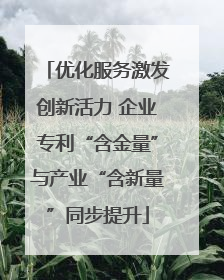 优化服务激发创新活力 企业专利“含金量”与产业“含新量”同步提升