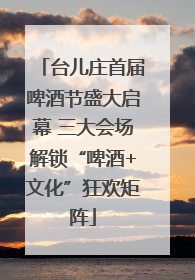 台儿庄首届啤酒节盛大启幕 三大会场解锁“啤酒+文化”狂欢矩阵