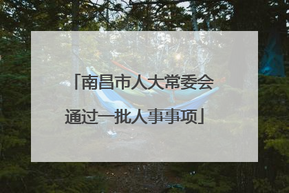 南昌市人大常委会通过一批人事事项