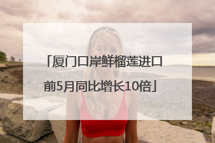 厦门口岸鲜榴莲进口 前5月同比增长10倍