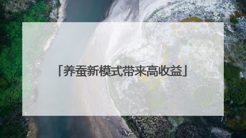 养蚕新模式带来高收益