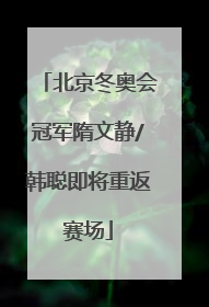 北京冬奥会冠军隋文静/韩聪即将重返赛场