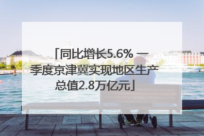 同比增长5.6% 一季度京津冀实现地区生产总值2.8万亿元