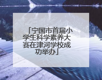 宁国市首届小学生科学素养大赛在津河学校成功举办
