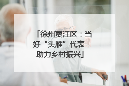 徐州贾汪区：当好“头雁”代表 助力乡村振兴