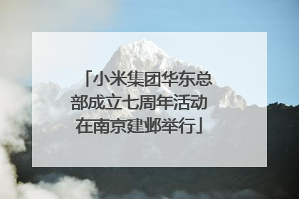 小米集团华东总部成立七周年活动在南京建邺举行