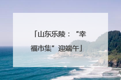 山东乐陵：“幸福市集”迎端午