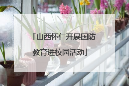 山西怀仁开展国防教育进校园活动