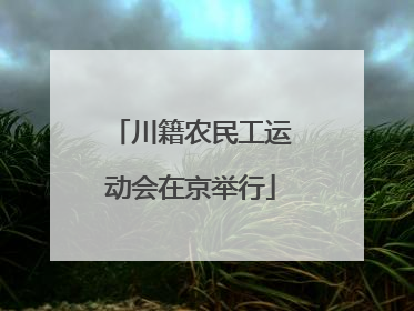 川籍农民工运动会在京举行