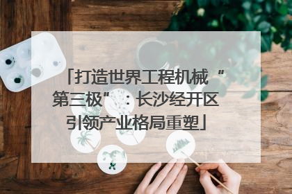 打造世界工程机械“第三极”：长沙经开区引领产业格局重塑