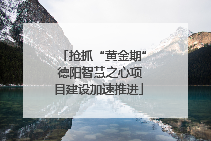 抢抓“黄金期” 德阳智慧之心项目建设加速推进