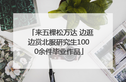 来五棵松万达 边逛边赏北服研究生1000余件毕业作品