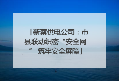 新蔡供电公司：市县联动织密“安全网” 筑牢安全屏障