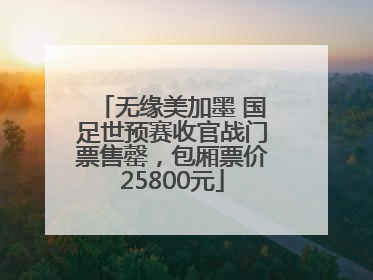 无缘美加墨 国足世预赛收官战门票售罄，包厢票价25800元