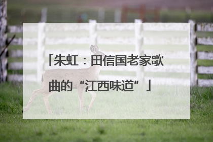 朱虹：田信国老家歌曲的“江西味道”