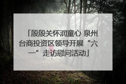 殷殷关怀润童心 泉州台商投资区领导开展“六一”走访慰问活动