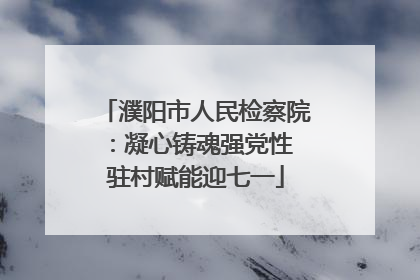 濮阳市人民检察院：凝心铸魂强党性 驻村赋能迎七一