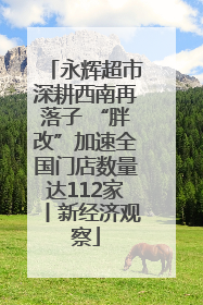 永辉超市深耕西南再落子 “胖改”加速全国门店数量达112家丨新经济观察
